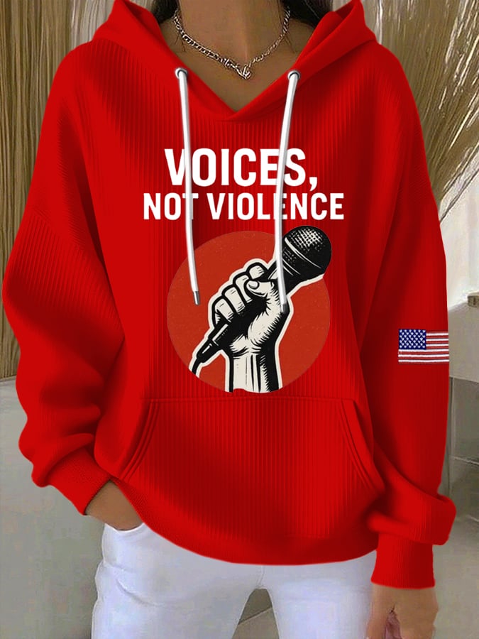 Women's Commemorative Print Casual Hoodie-America250