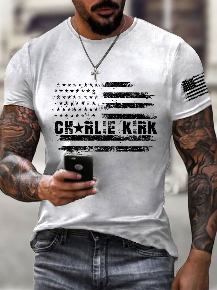 Men's A True Patriot Printed Casual T-Shirt-America250