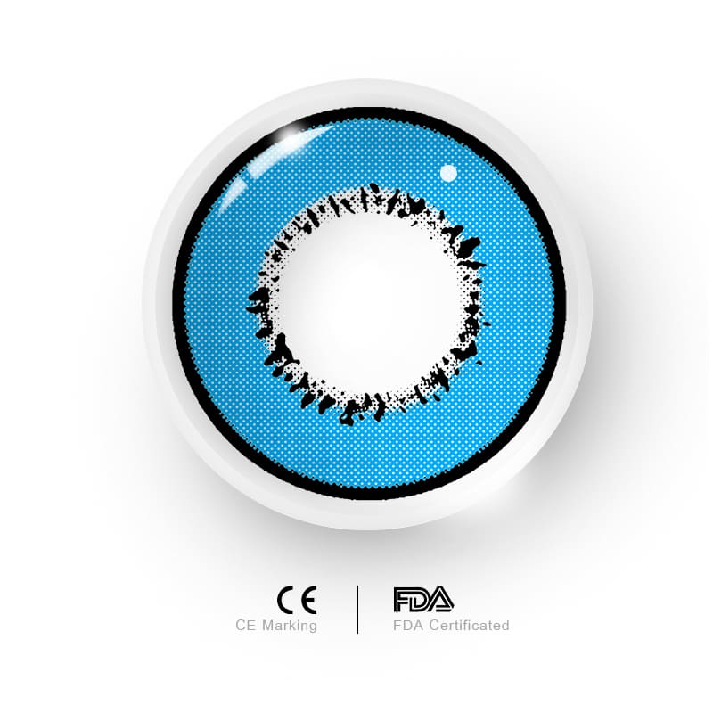 Uniieye Elements Blue Prescription Cosplay Colored Contact Lenses-UNIIEYE