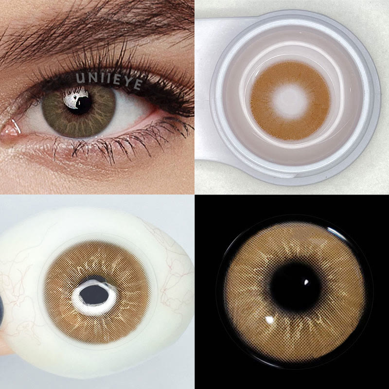 Uniieye Eros Brown Prescription Men Colored Contact Lenses