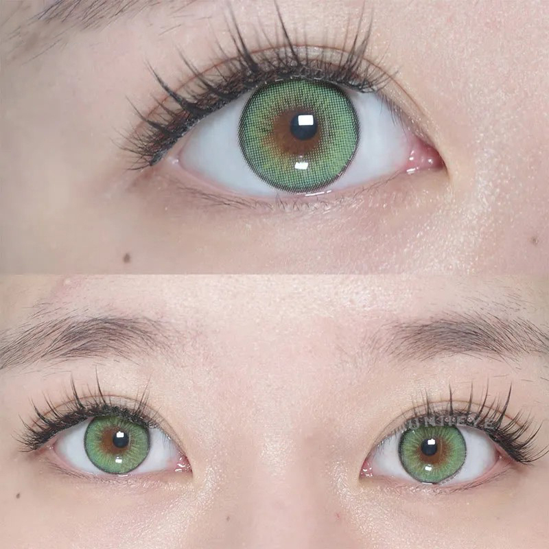 Uniieye Nowhere S37 Green Prescription Colored Contact Lenses