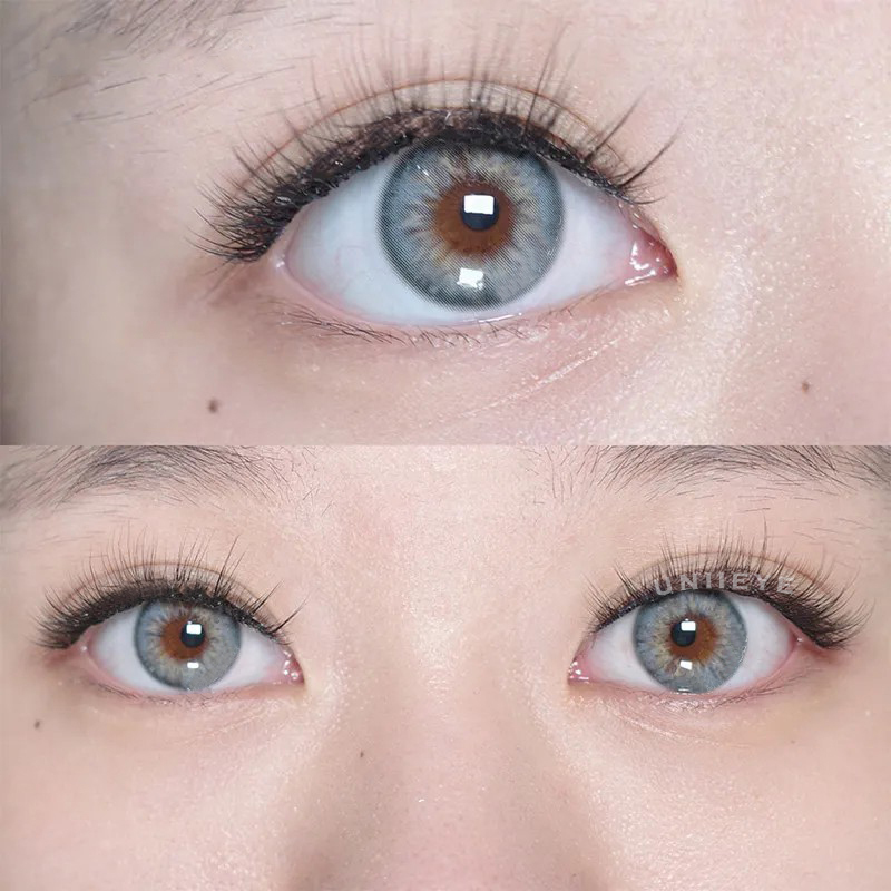 Uniieye Aegean Sea II Grey Prescription Colored Contact Lenses