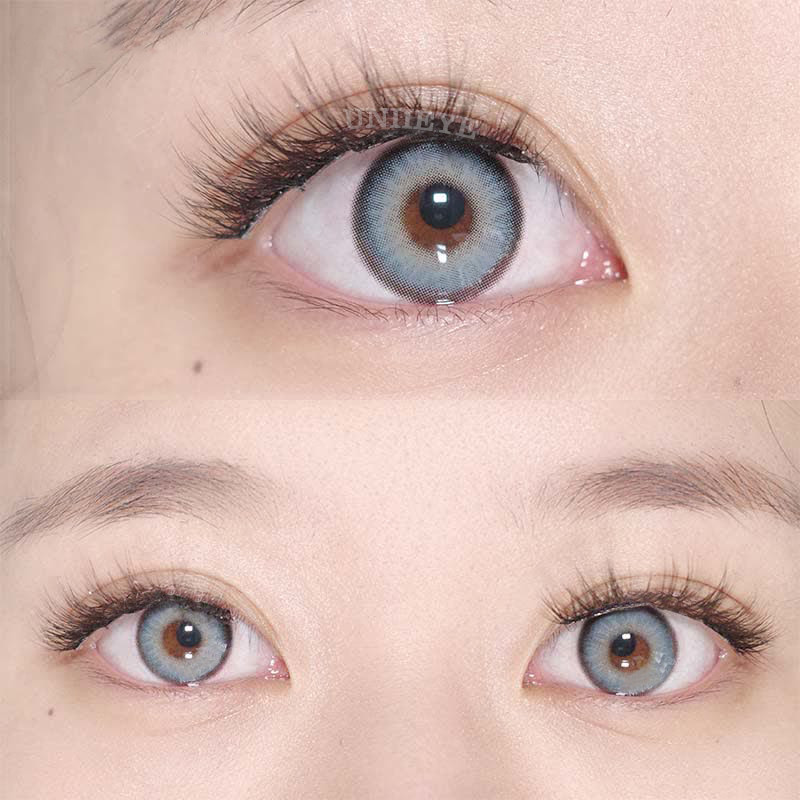 Uniieye Chanel Lady Himalaya Blue Prescription Colored Contact Lenses-UNIIEYE