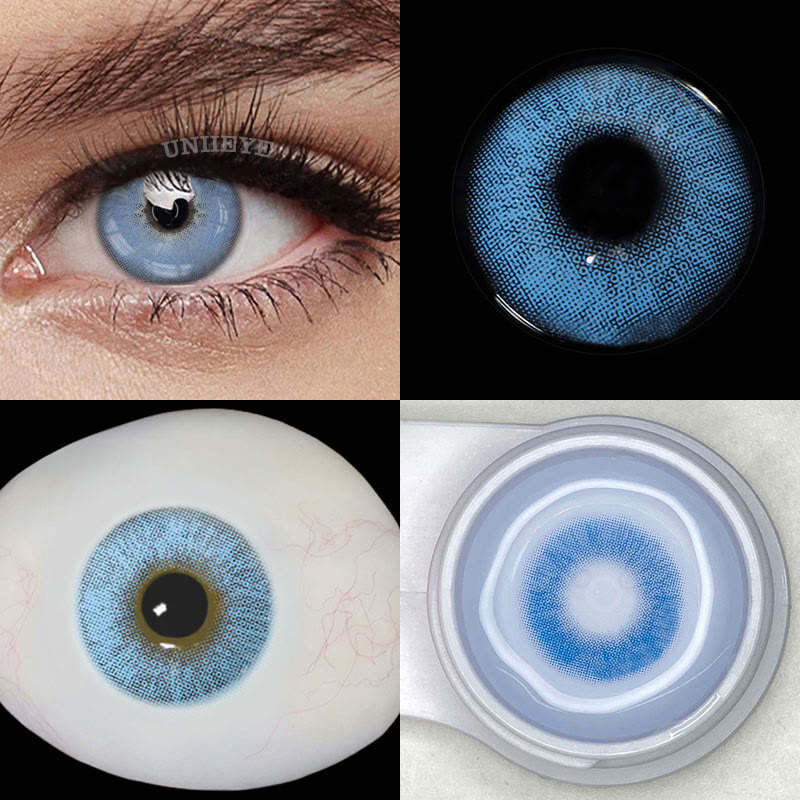 Uniieye Queen Blue Prescription Colored Contact Lenses-UNIIEYE