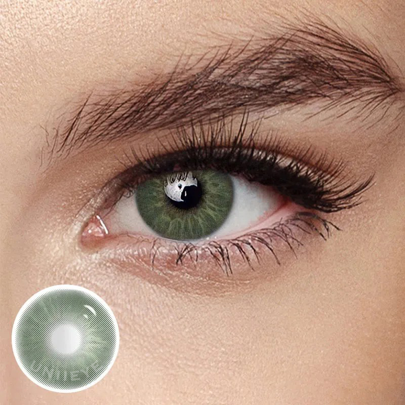 Uniieye Eros Green Prescription Colored Contact Lenses