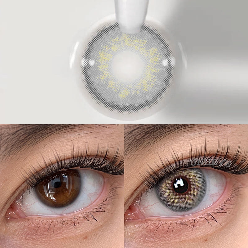 Uniieye Russian Girl Grey Prescription Colored Contact Lenses-UNIIEYE