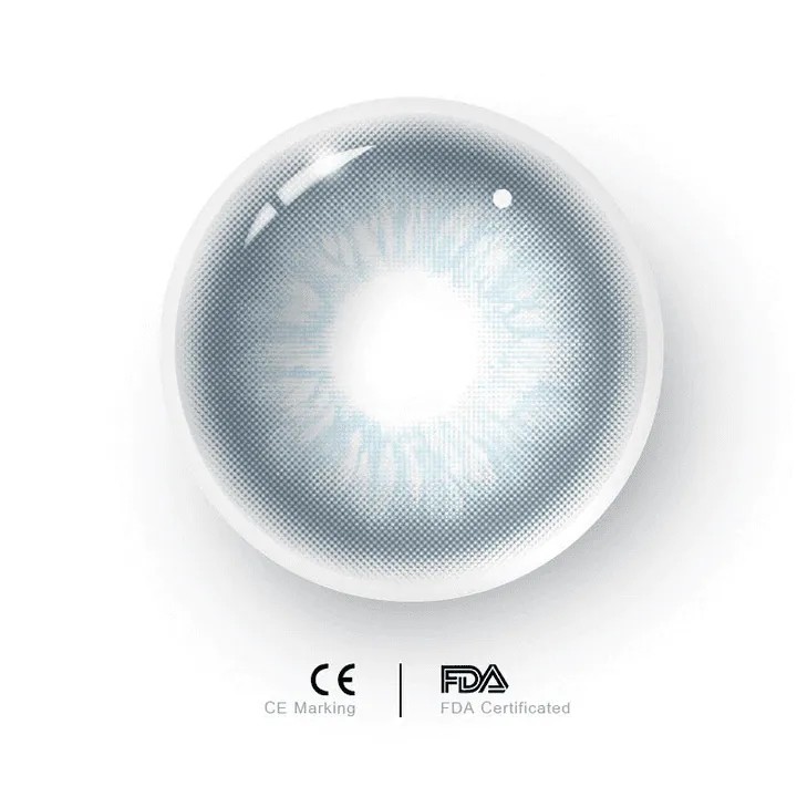 Uniieye Unspoken Mirage Blue Prescription Colored Contact Lenses