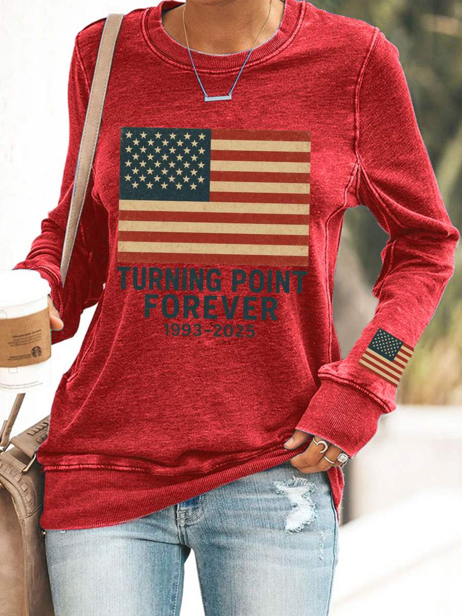 Women's TP Forever Print Sweatshirt-America250
