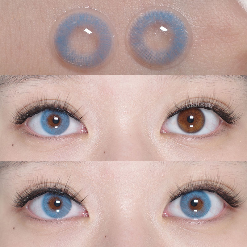 Uniieye Queen Blue Prescription Colored Contact Lenses-UNIIEYE
