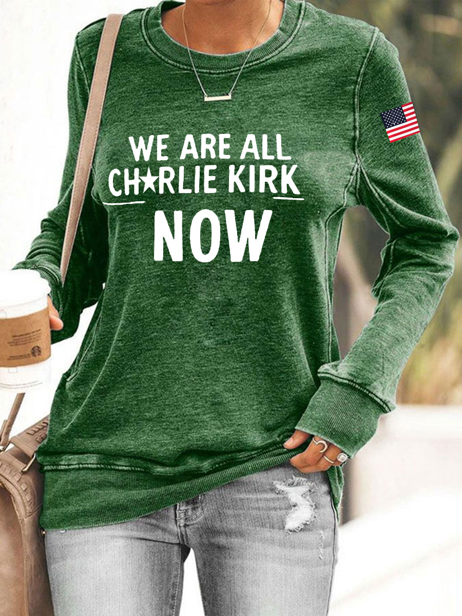 Women's A True Patriot Printed Casual Sweatshirt-America250