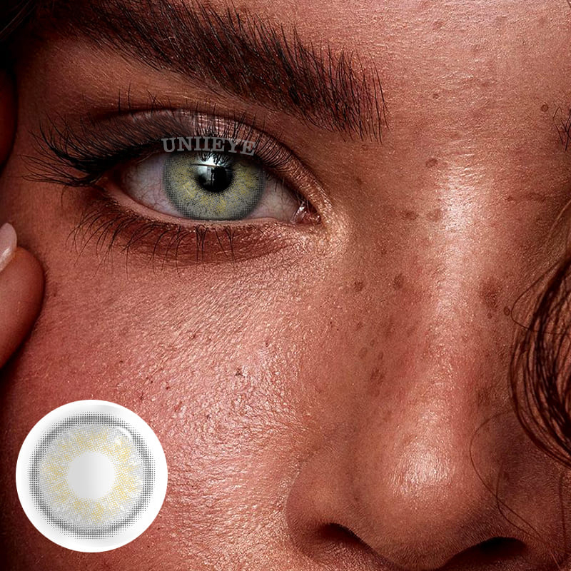 Uniieye Russian Girl Grey Prescription Colored Contact Lenses-UNIIEYE