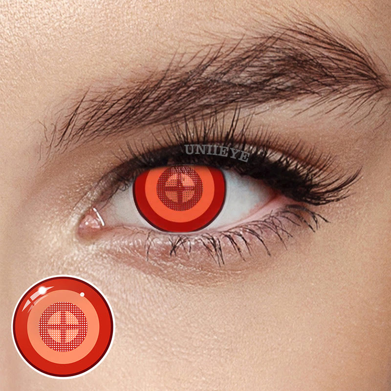 Uniieye Blind Chainsaw Man Powerd Cosplay Colored Contact Lenses-UNIIEYE