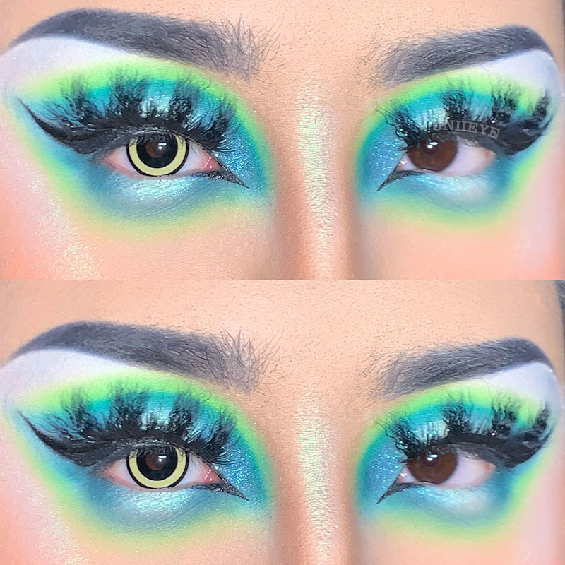 Uniieye Nebulos Yellow Cosplay Colored Contact Lenses-UNIIEYE