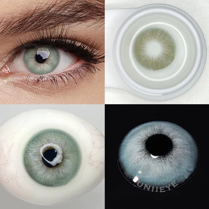 Uniieye Rome Times Green Prescription Colored Contact Lenses