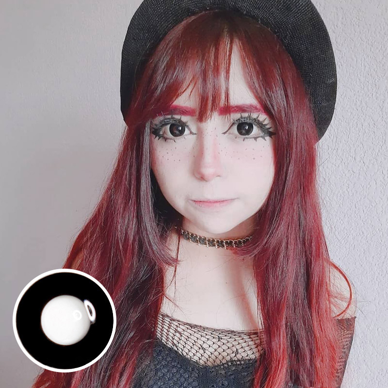 Uniieye Black Block Prescription Cosplay Colored Contact Lenses-UNIIEYE