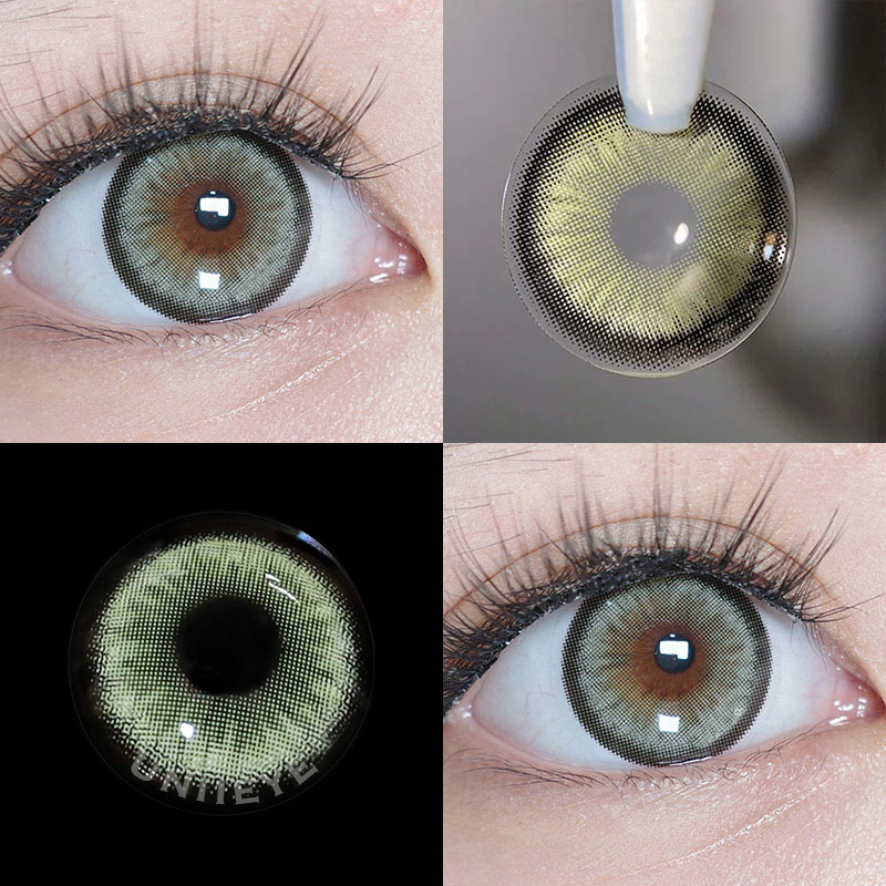 Uniieye Norko Green Prescription Colored Contact Lenses