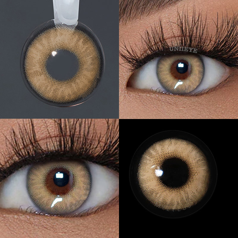 Uniieye Chanel Lady Himalaya Brown Prescription Colored Contact Lenses-UNIIEYE