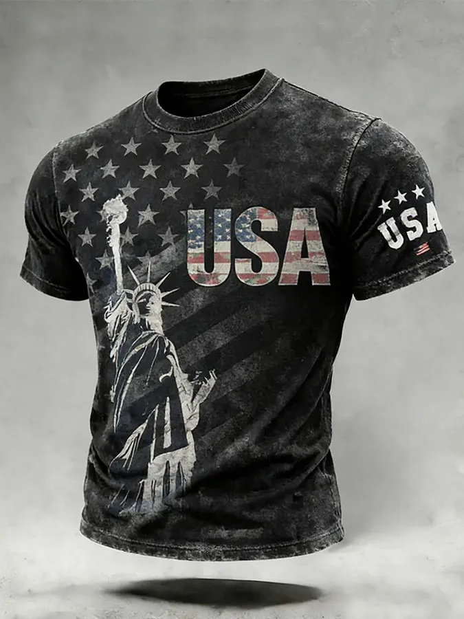 Men's America 250  Print Casuasl T-Shirt-America250