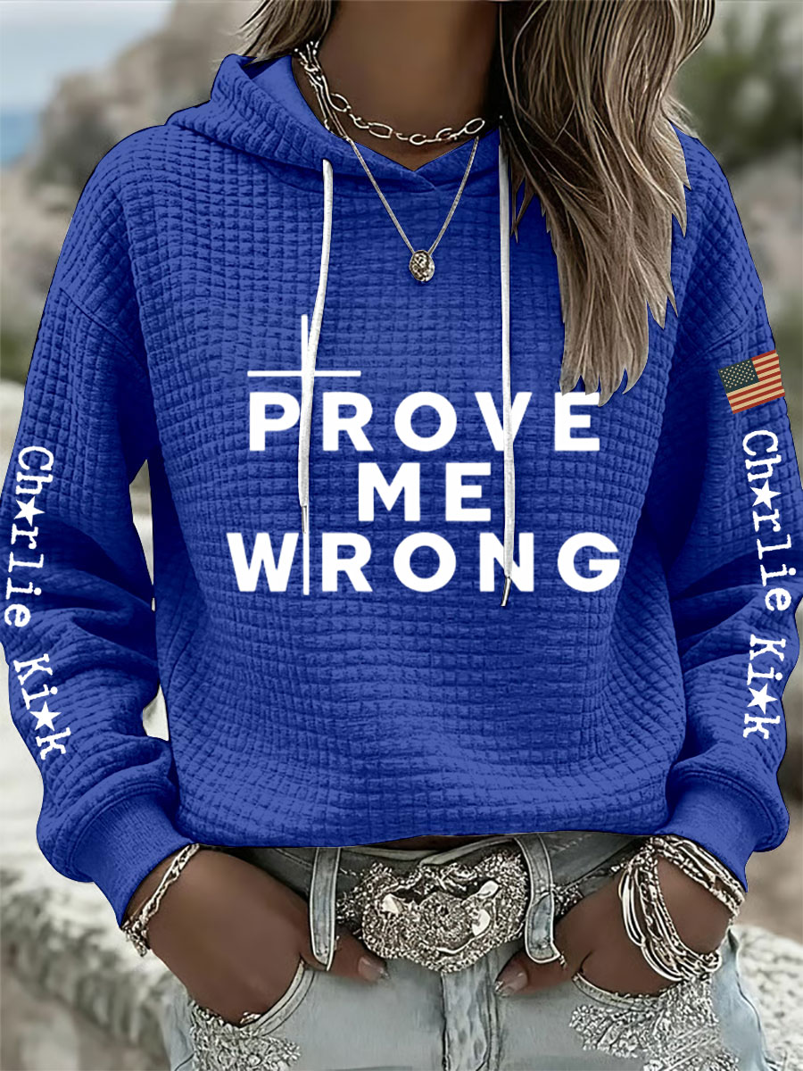 Women's prove me wrong hoodies-America250