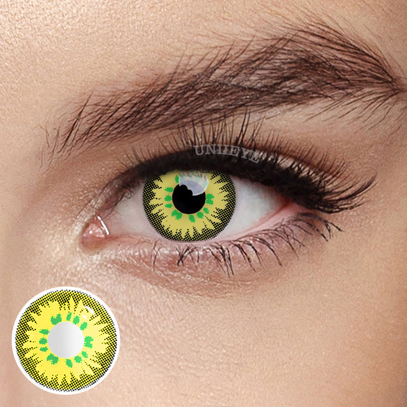 Uniieye Orchid Prescription Cosplay Colored Contact Lenses-UNIIEYE