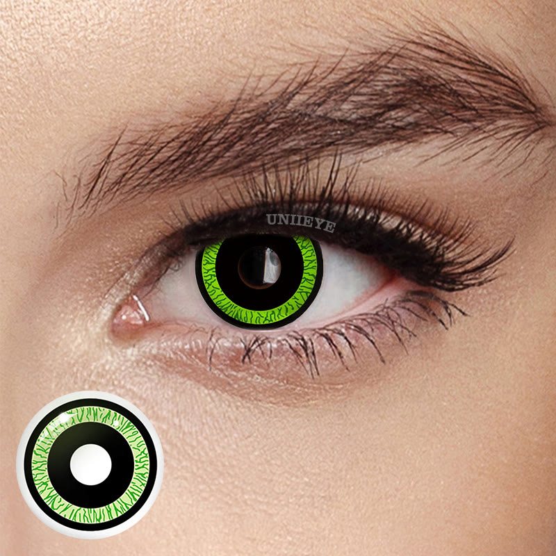 Uniieye Nebulos Green Cosplay Colored Contact Lenses-UNIIEYE