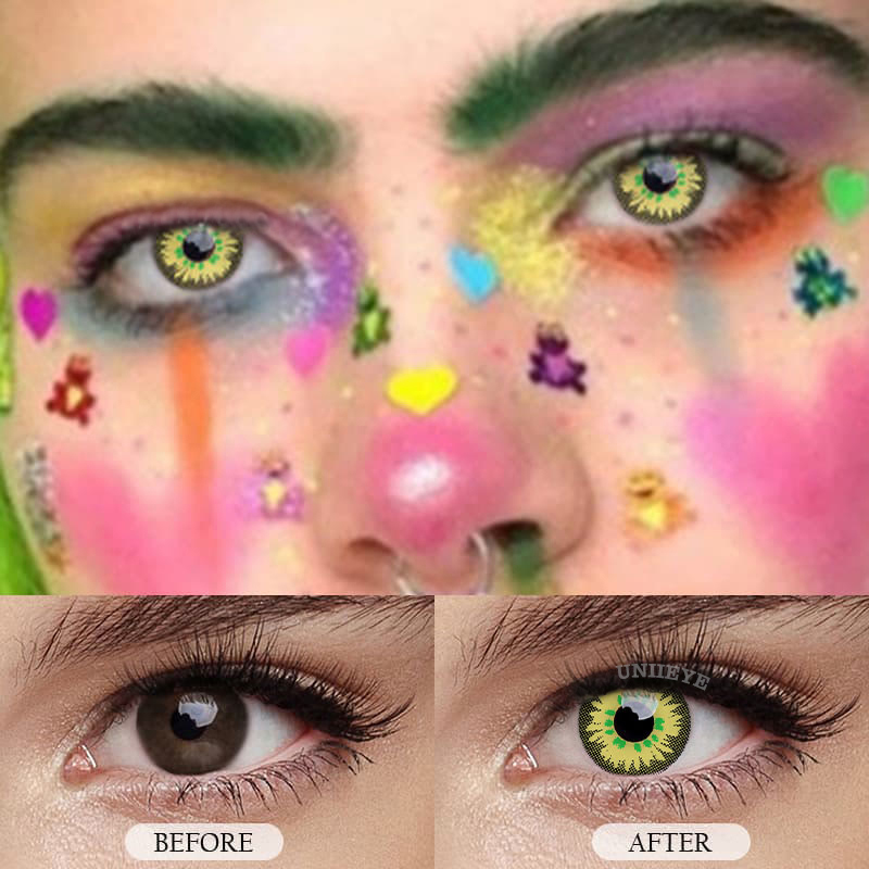 Uniieye Orchid Prescription Cosplay Colored Contact Lenses-UNIIEYE