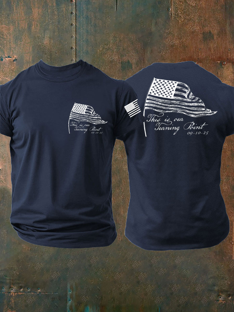 Men's C.K TP  imitation cotton short-sleeved T-shirt-America250