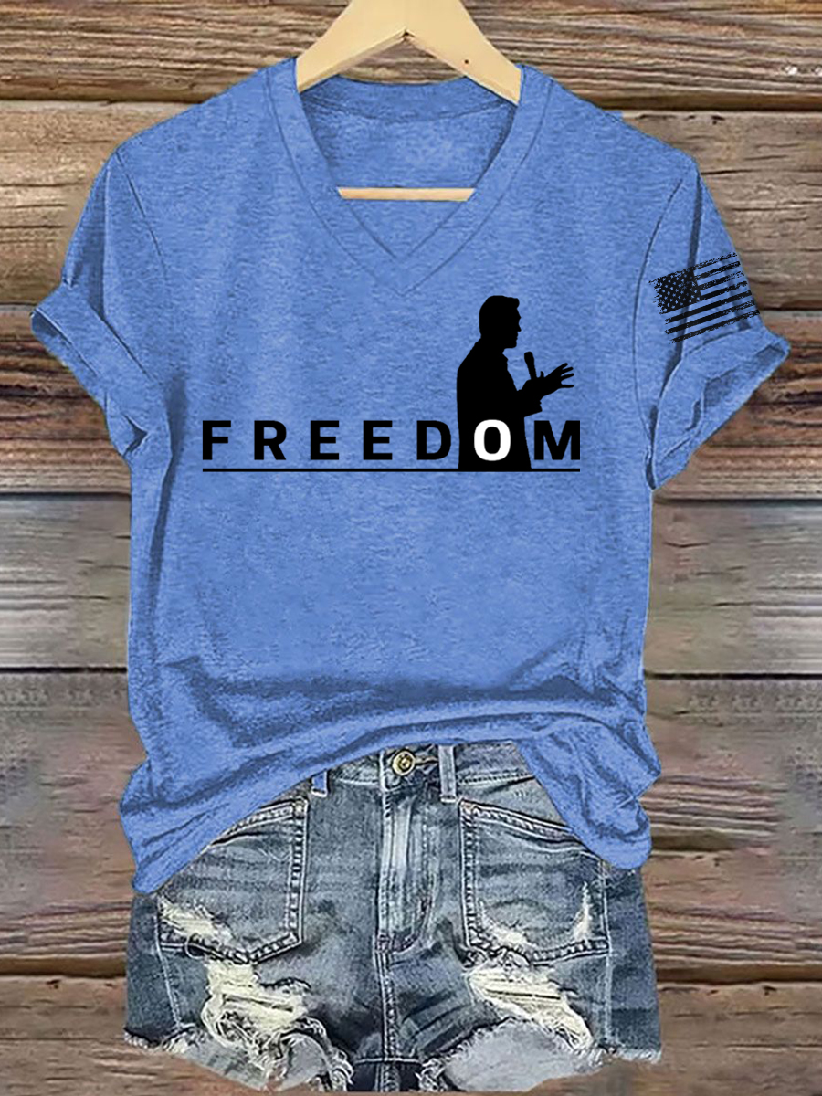 Women's FREEDOM Short Sleeve T-Shirt-America250