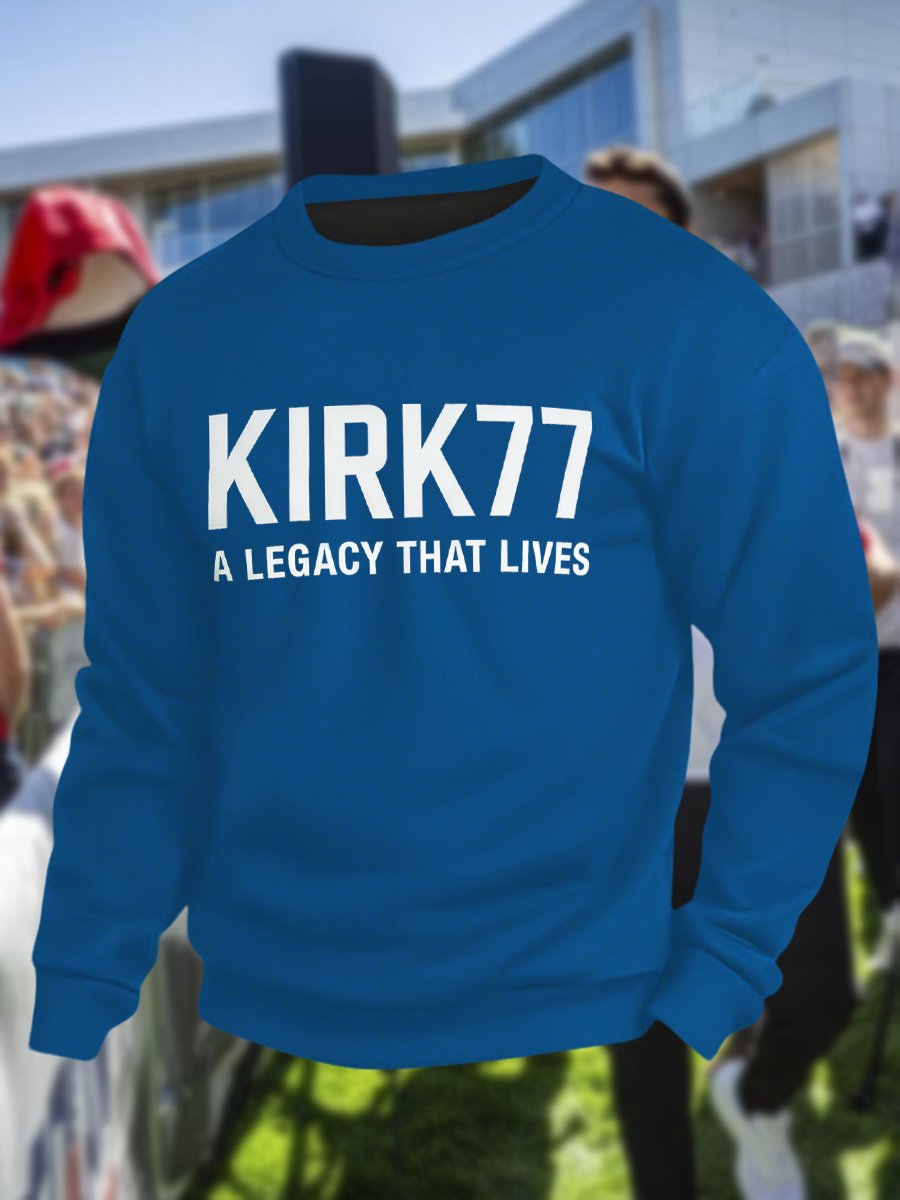 Men's Kirk77 A Legacy That Lives Crew Neck Sweatshirt-America250