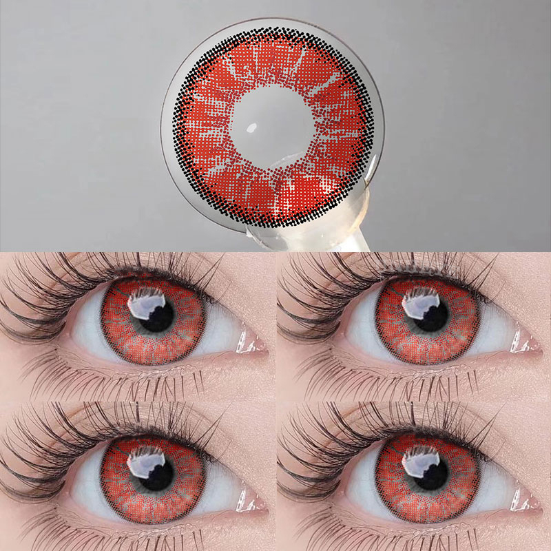 Uniieye Magic Hour II Vika Ruby Prescription Colored Contact Lenses-UNIIEYE