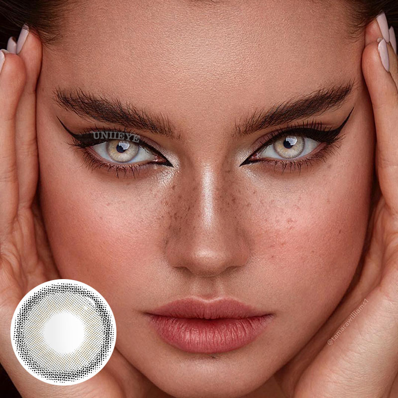 Uniieye Futurism Orgasm Moonbeam Grey Prescription Colored Contact Lenses-UNIIEYE