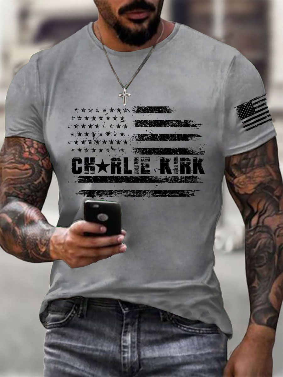 Men's A True Patriot Printed Casual T-Shirt-America250