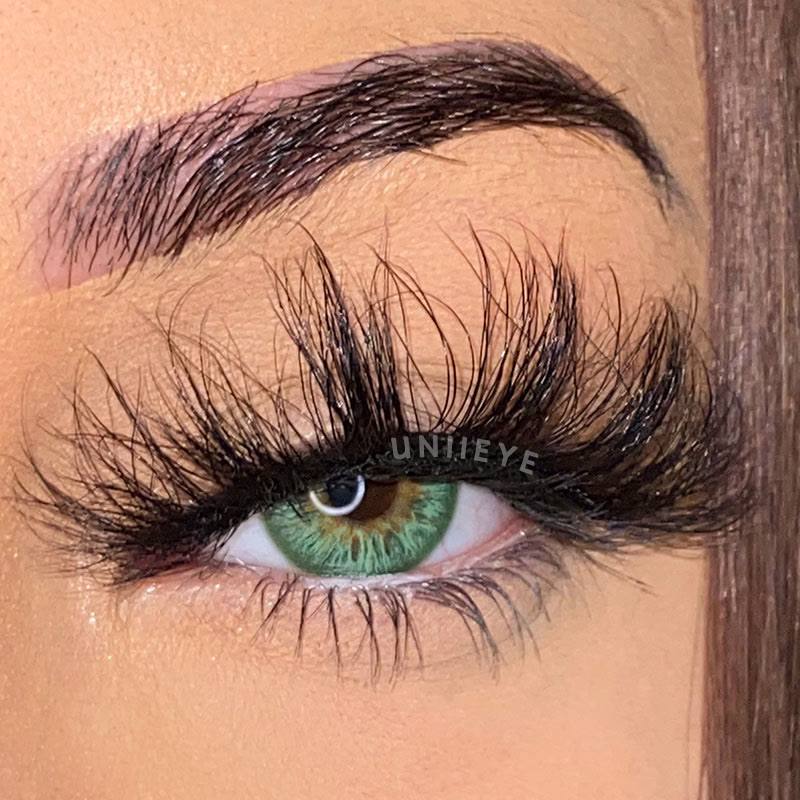 Uniieye Crush Green Prescription Men Colored Contact Lenses