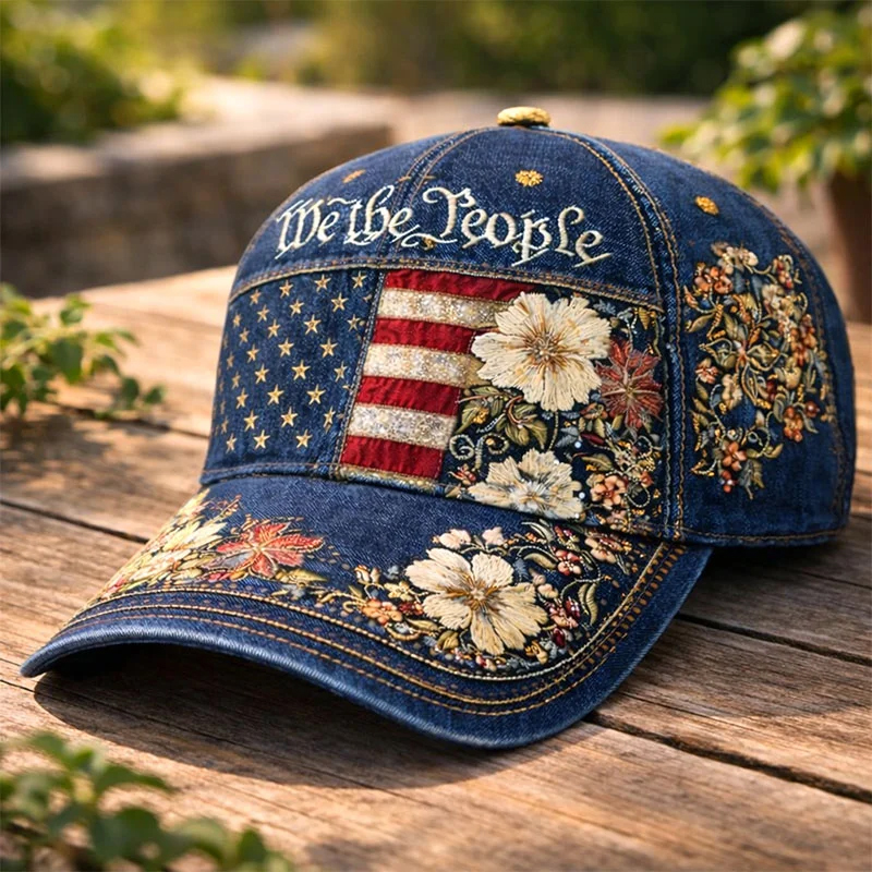 🏆Hand-Embroidered Artisan Cap💖US 250th Anniversary Casual Hat-America250