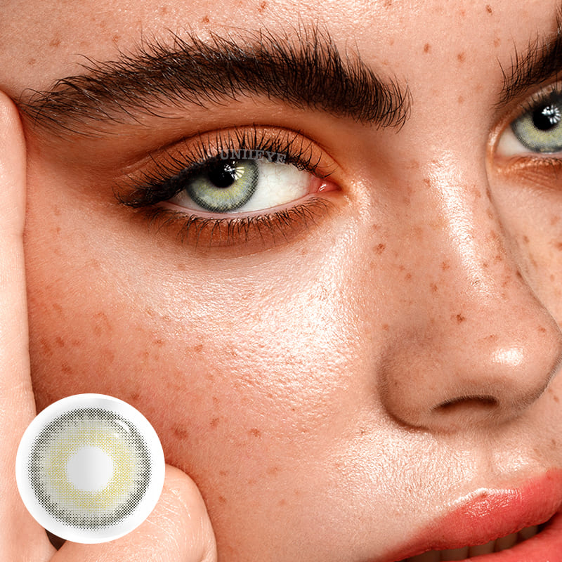 Uniieye Siren Grey Prescription Colored Contact Lenses-UNIIEYE