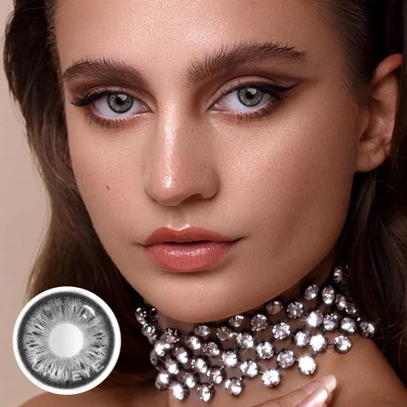 Uniieye Cocoa Black Prescription Colored Contact Lenses