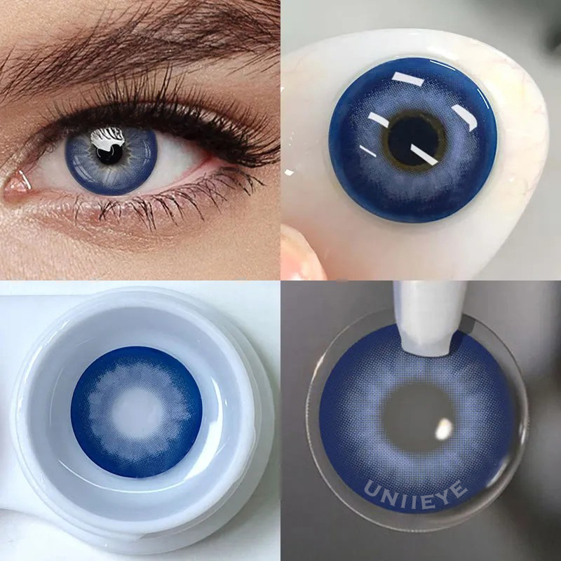 Uniieye Dolly Blue Prescription Colored Contact Lenses