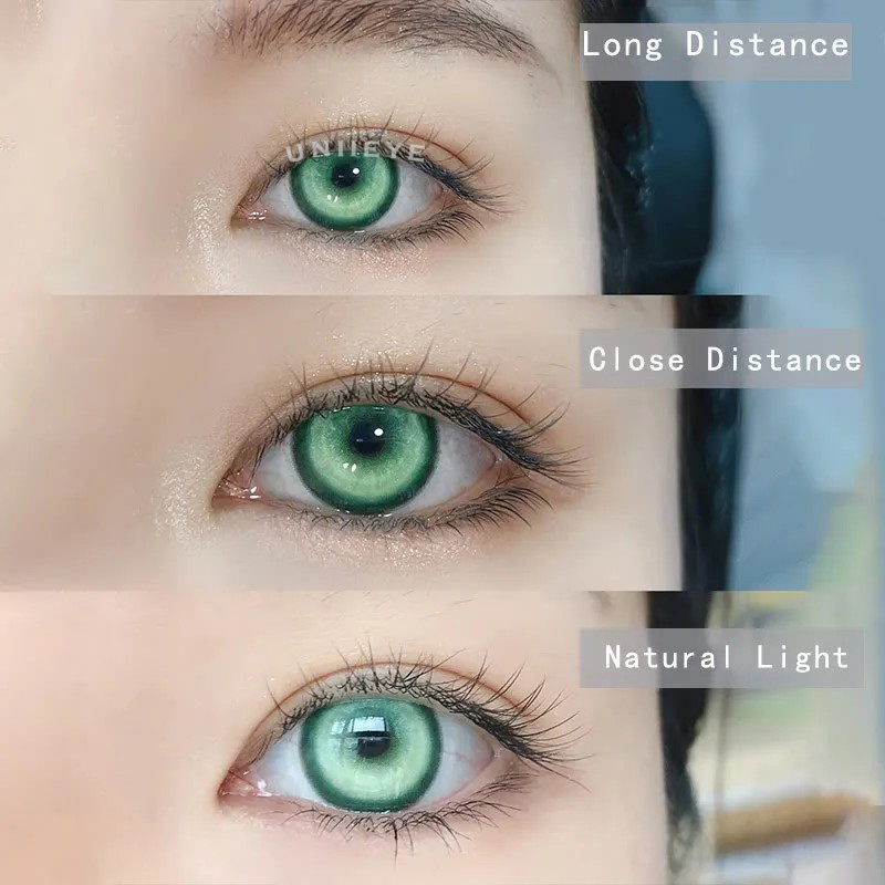 Uniieye Cyber Green Prescription Cosplay Colored Contact Lenses | 6 Months