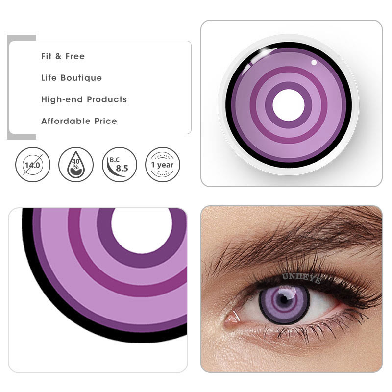 Uniieye Blind Sakuya Prescription Cosplay Colored Contact Lenses-UNIIEYE