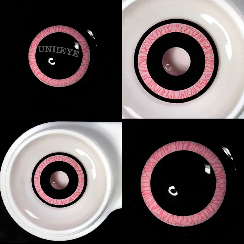 Uniieye Nebulos Pink Cosplay Colored Contact Lenses-UNIIEYE