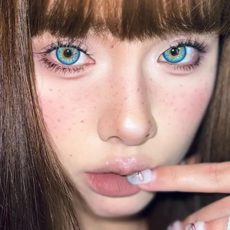 Uniieye Tyrande Blue Prescription Colored Contact Lenses