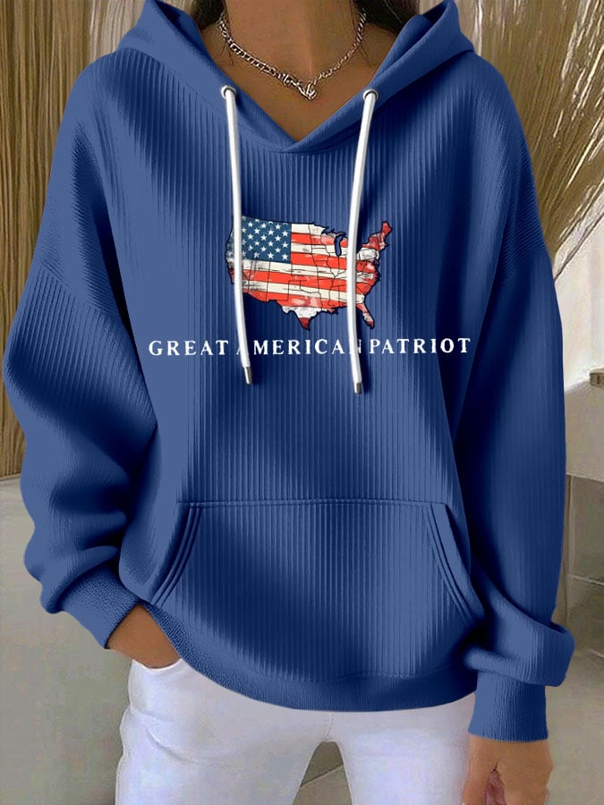 Women's Hot Printed Hoodie-America250