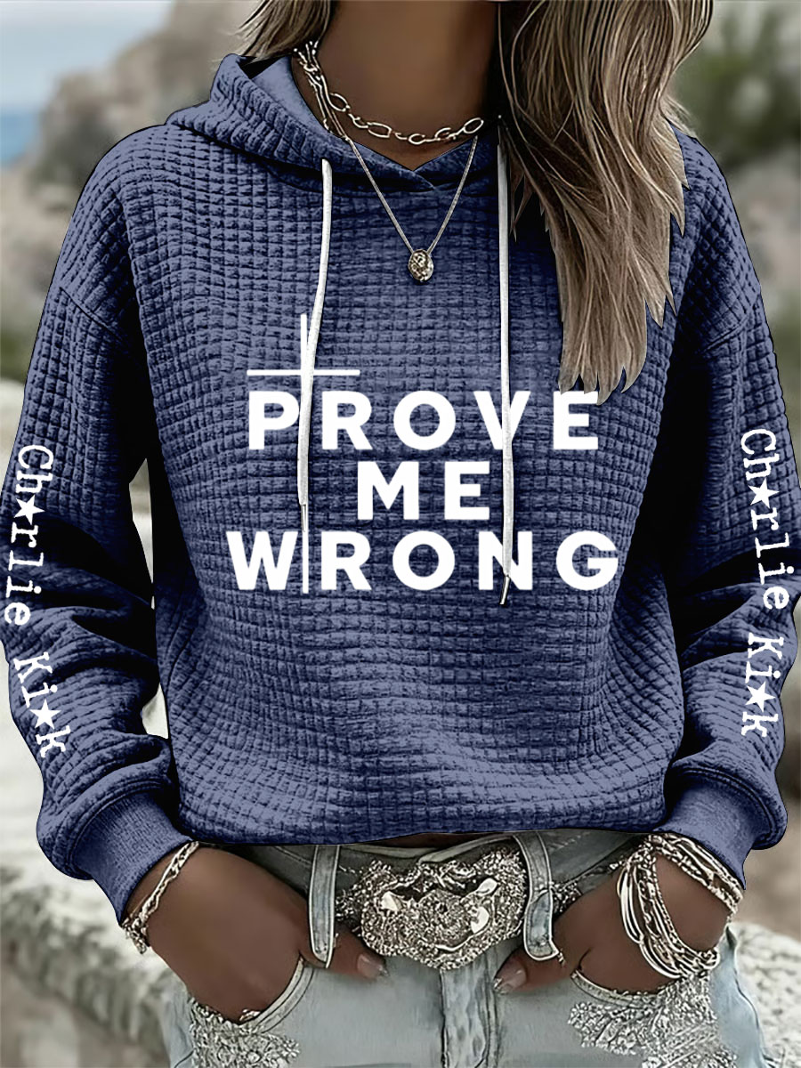 Women's prove me wrong hoodies-America250