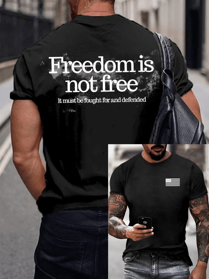 Men's Hot Events Print T-Shirt-America250