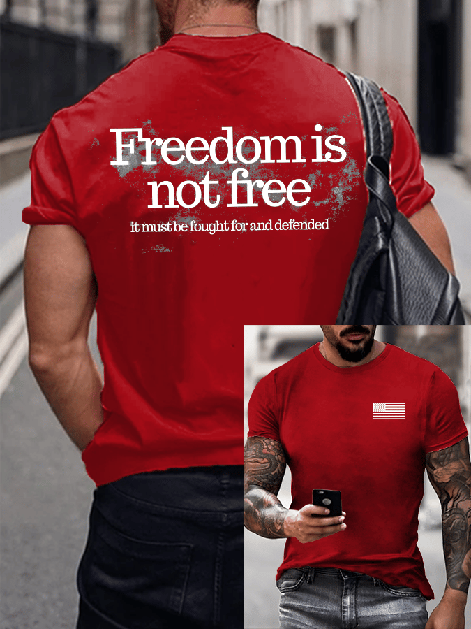 Men's Hot Events Print T-Shirt-America250
