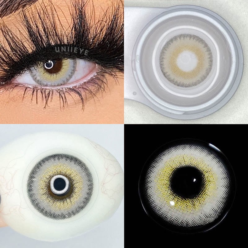 Uniieye Siren Grey Prescription Men Colored Contact Lenses