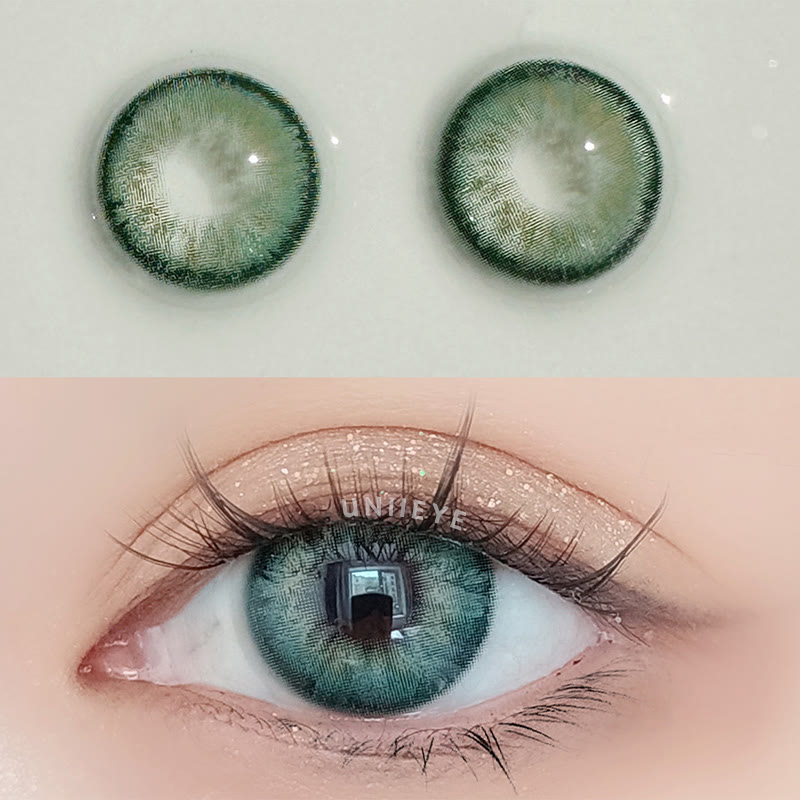 Uniieye Aegean Sea III Green Men Colored Contact Lenses