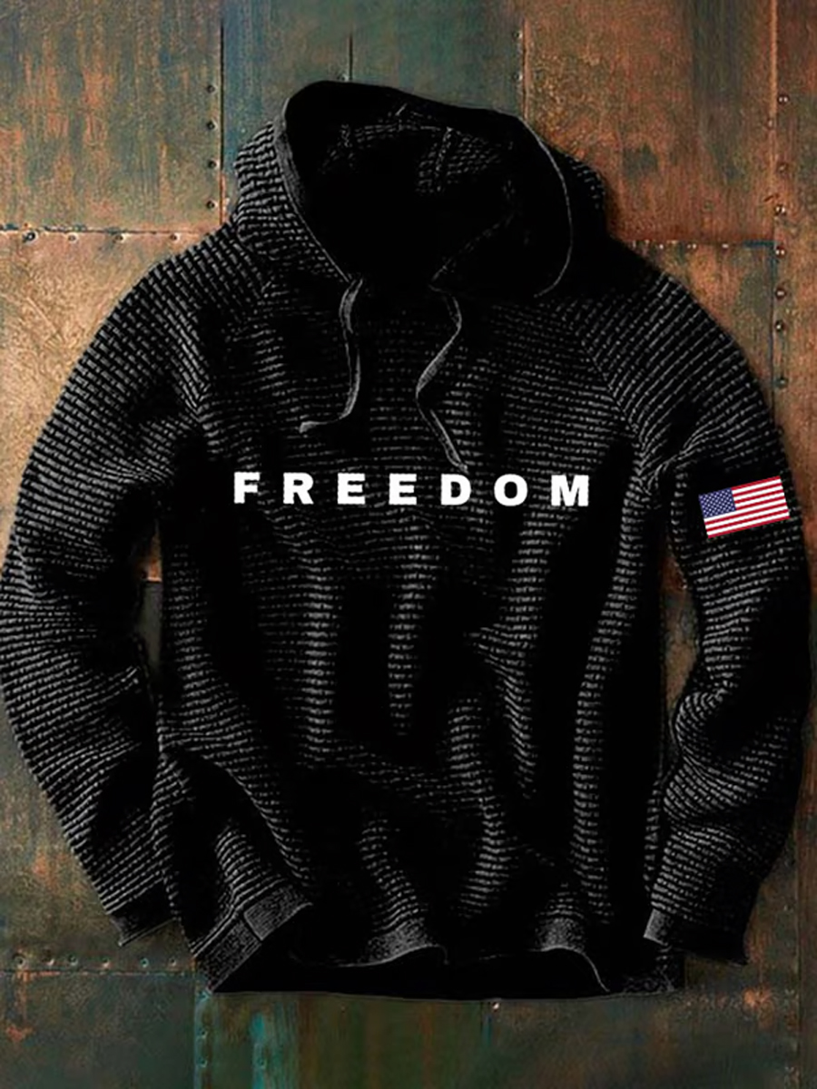 Men'S Casual Printed Long-Sleeved Sweatshirt-America250