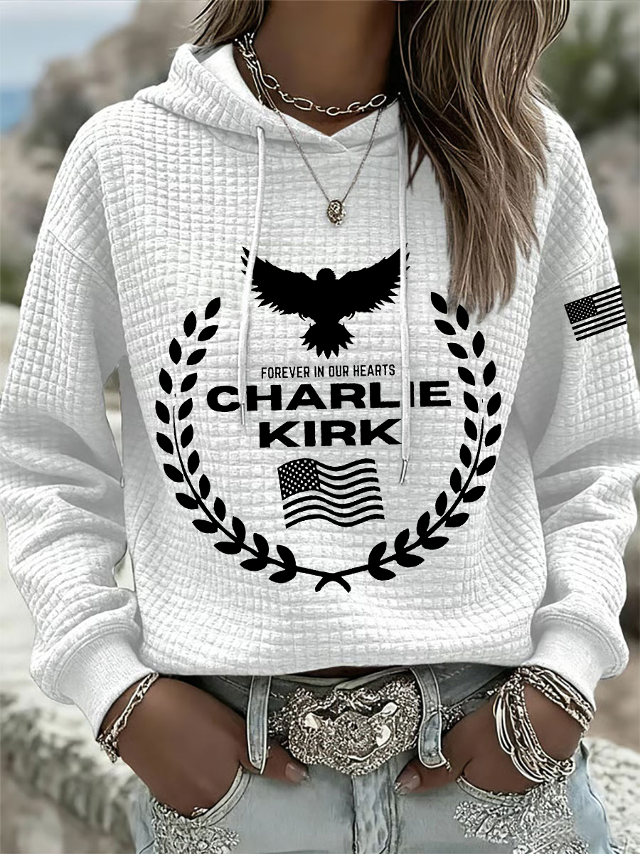 Women's Patriotic Waffle Hoodie-America250