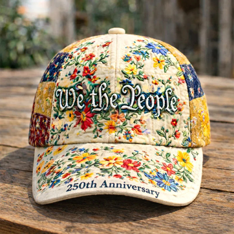 🏆Hand-Embroidered Artisan Cap💖US 250th Anniversary Casual Hat-America250